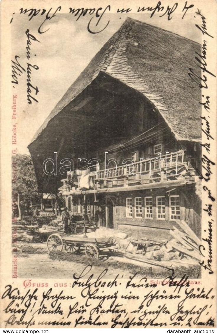 T2/T3 1901 Schwarzwald, Schwarzwaldhaus. Vertrieb G. Röbcke, Freiburg / Black Forest House (byre-dwelling), Maintenance  - Zonder Classificatie