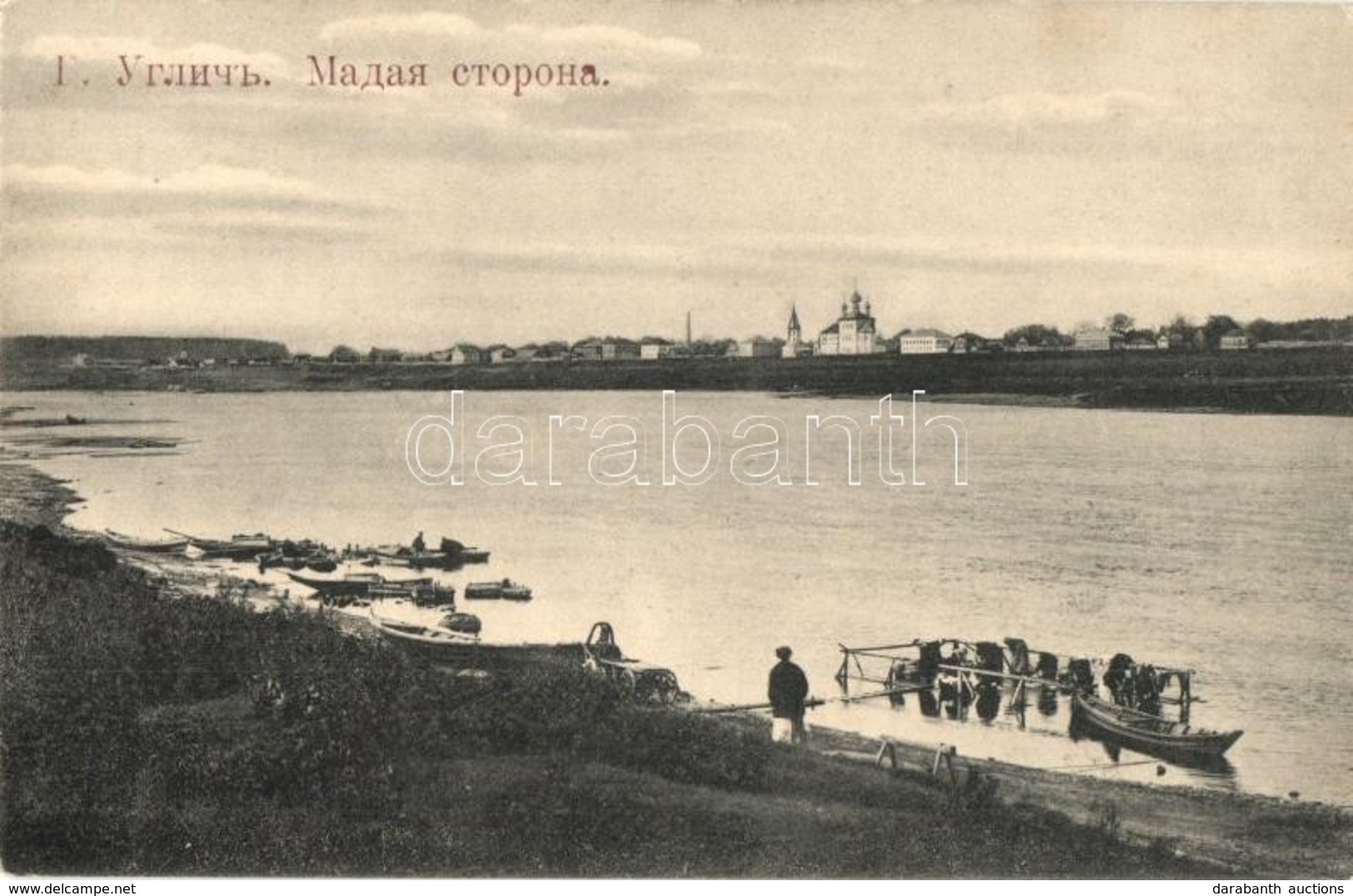 ** T2 Uglich, Volga Riverbank, Women Washing Clothes In The River - Unclassified
