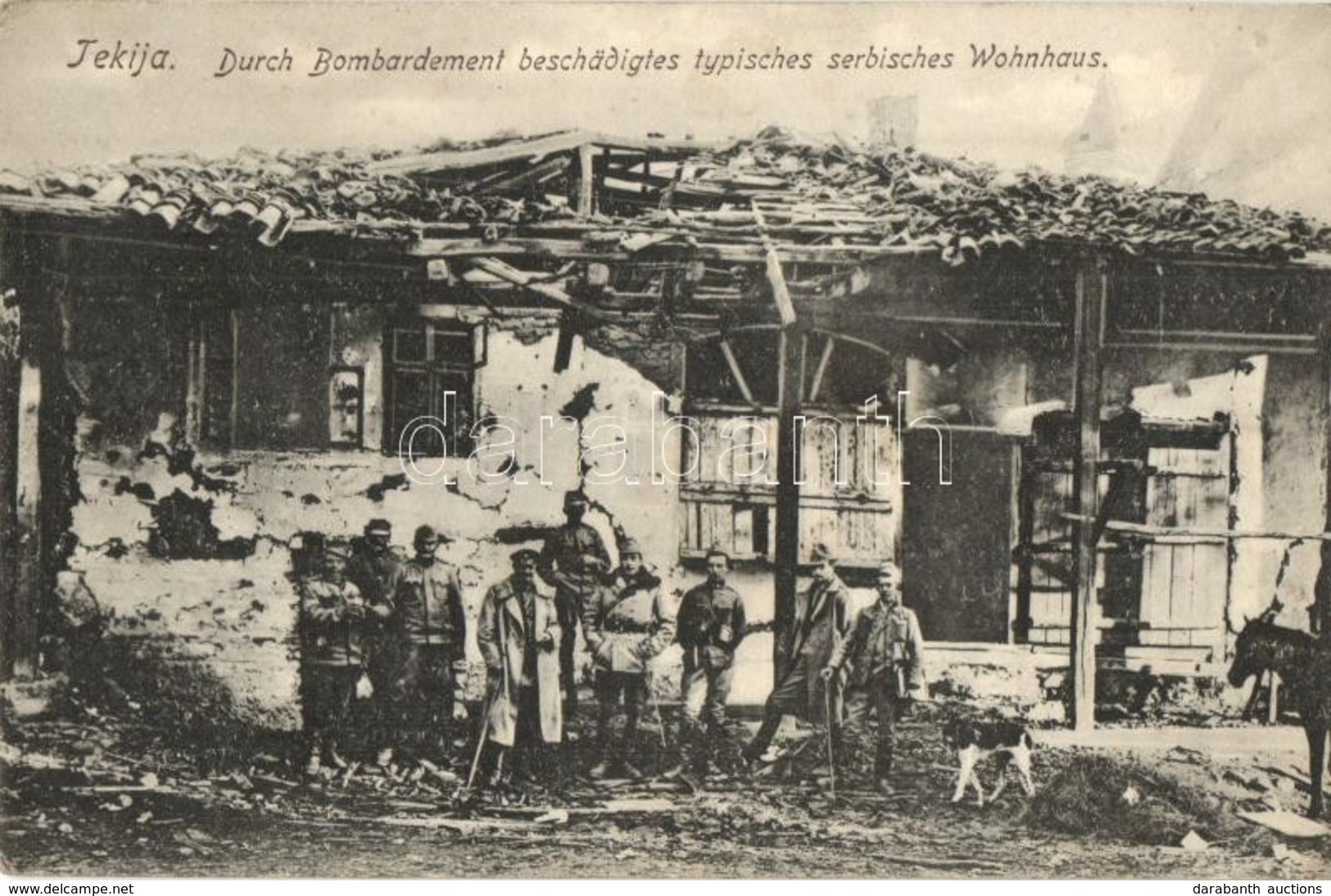 ** T2 Tekija, Durch Bombardement Beschädigtes Typisches Serbisches Wohnhaus / Destroyed Typical Serbian House After The  - Unclassified