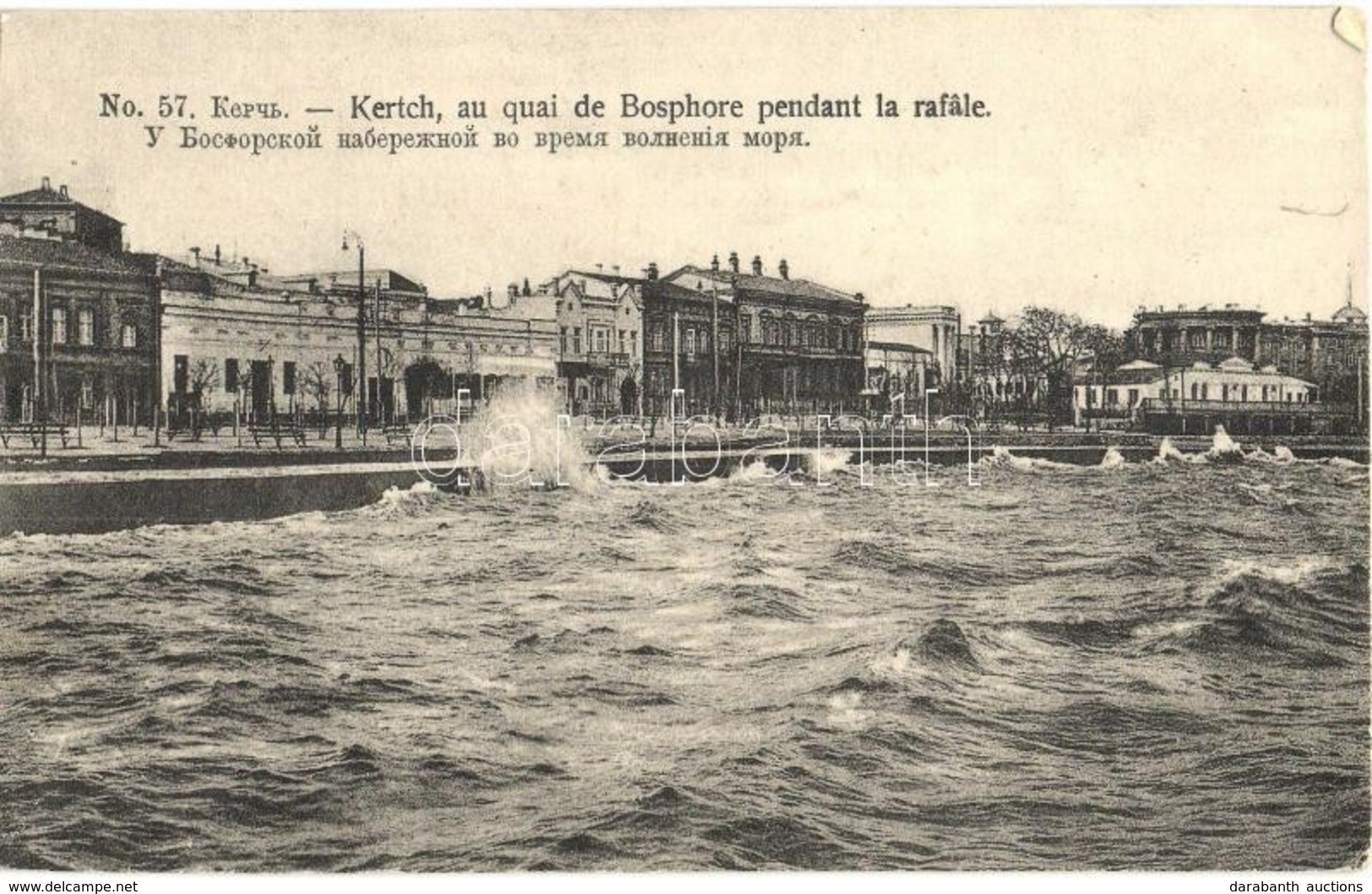 ** T2/T3 Kerch, Kertch; Au Quai De Bosphore Pendant La Rafale / At The Quay Of Bosphorus (EK) - Unclassified