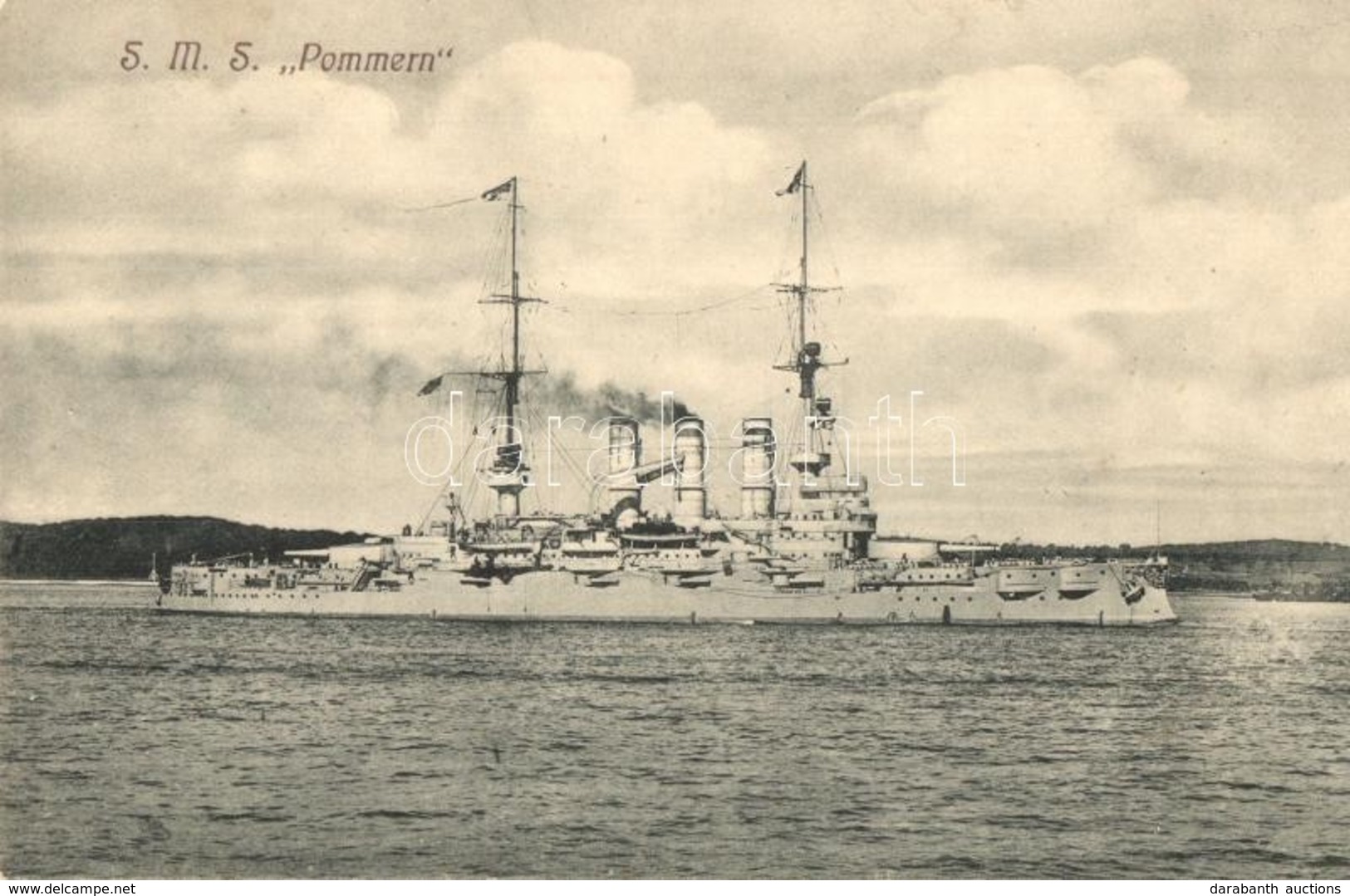 ** T2 SMS Pommern Deutschland-class Pre-dreadnought Battleships Of The Kaiserliche Marine - Unclassified