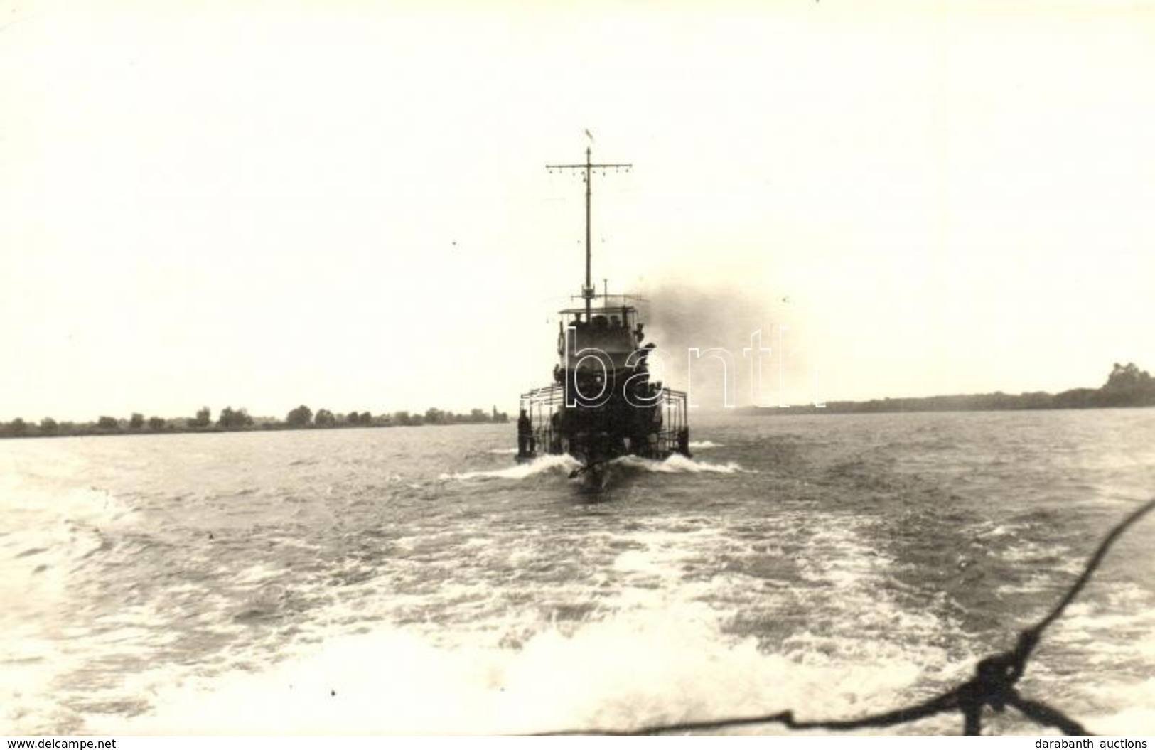 * T2 1926 Szeged őrnaszád (monitorhajó). Dunai Flottilla / Donau-Flottille / Hungarian Danube Fleet River Guard Ship. Em - Unclassified