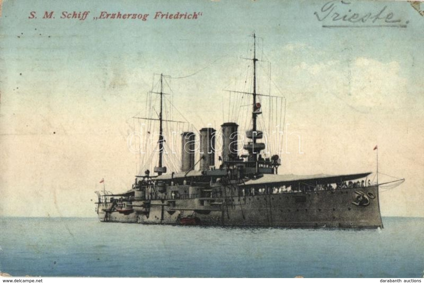 T2/T3 1912 SM Schiff Erzherzog Friedrich K.u.K. Kriegsmarine / SMS Erzherzog Friedrich Az Osztrák-Magyar Haditengerészet - Unclassified