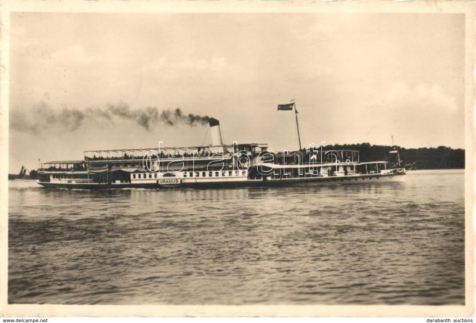 T2 Uranus Lapátkerekes Gőzhajó / Hungarian Passenger Steamship - Unclassified