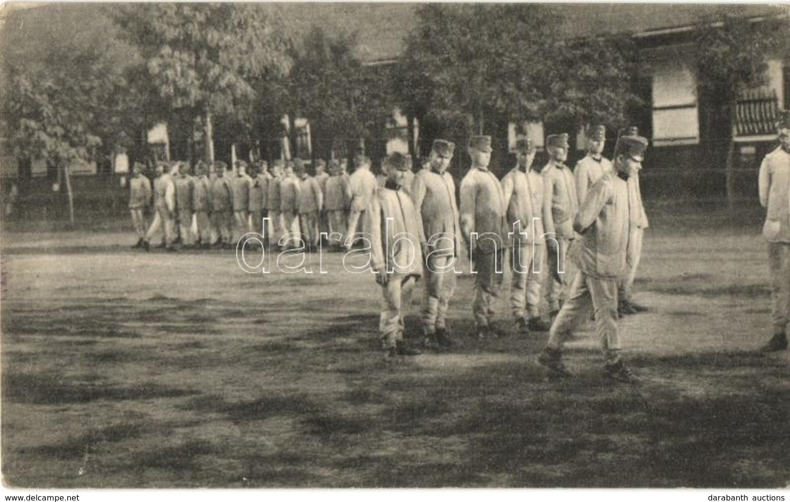 * T2 Alapképzés Egy Osztrák-magyar Katonai Táborban / Austro-Hungarian K.u.K. Soldiers On Basic Military Training In A C - Non Classés