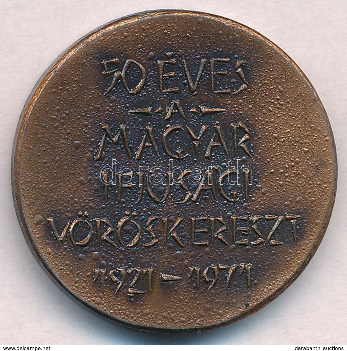 1971. '50 éves A Magyar Ifjúsági Vöröskereszt 1921-1971' Br Emlékérem (30mm) T:1-,2 - Unclassified