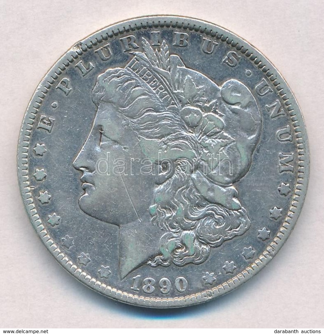Amerikai Egyesült Államok 1890. 1$ Ag 'Morgan' T:2 Karc
USA 1890. 1 Dollar Ag 'Morgan' C:XF Scratch
Krause KM#110 - Unclassified
