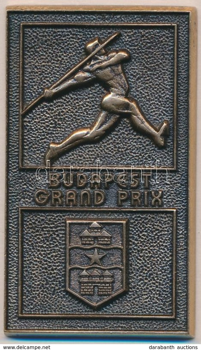 ~1970-1980. 'Budapest Grand Prix' Br Plakett (45x76mm) T:2 - Unclassified
