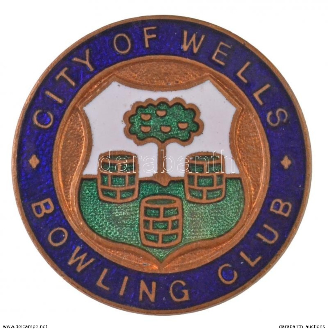 Nagy-Britannia DN 'City Of Wells - Bowling Club' Zománcozott Bowling Klub Jelvény (26mm) T:1-
Great Britannia ND 'Victor - Unclassified
