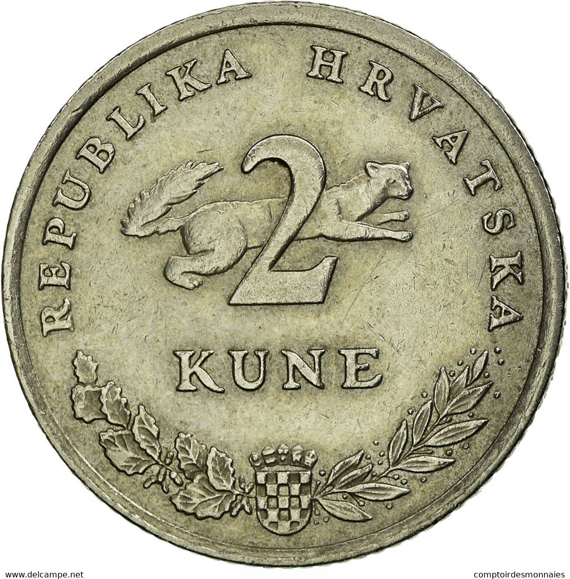 Monnaie, Croatie, 2 Kune, 2005, TB+, Copper-Nickel-Zinc, KM:10 - Croatie