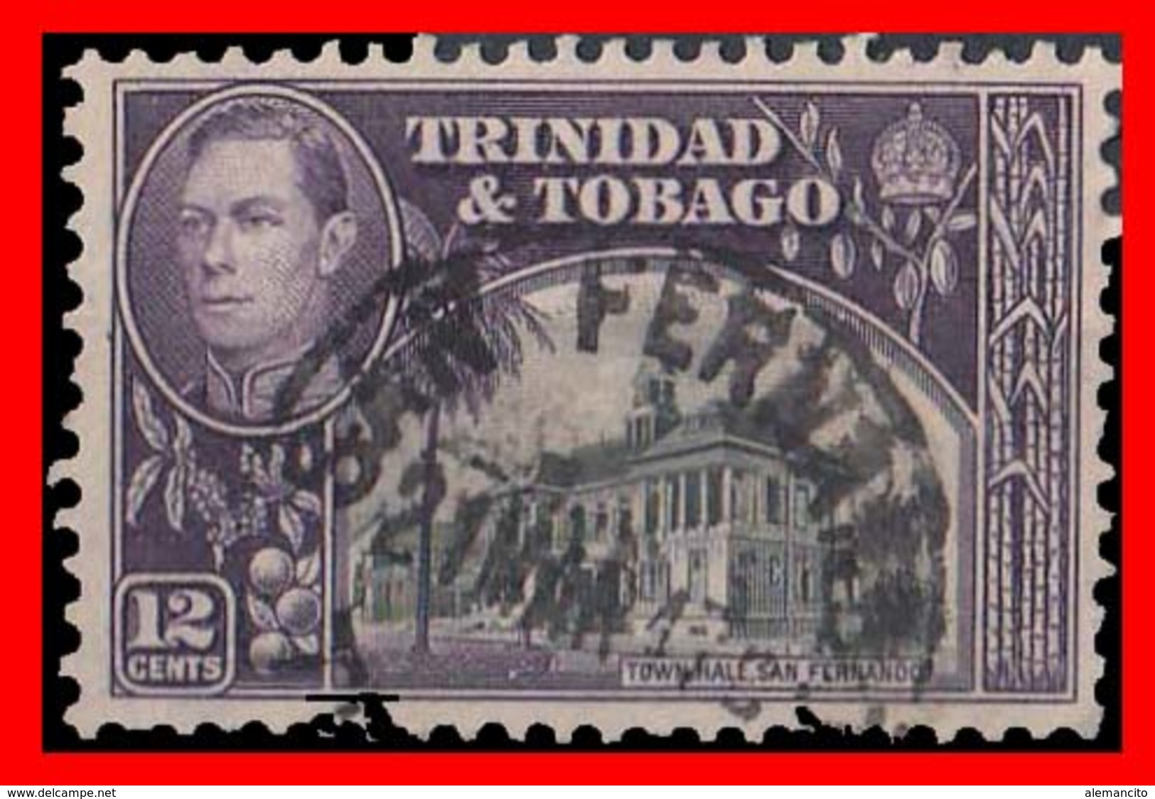 TRINIDAD & TOBAGO ( AMERICA DEL NORTE )  . STAMPS AÑO 1935 -1937 PAISAJES Y EDIFICIOS. AYUNTAMIENTO DE SAN FERNANDO - Trinidad En Tobago (1962-...)