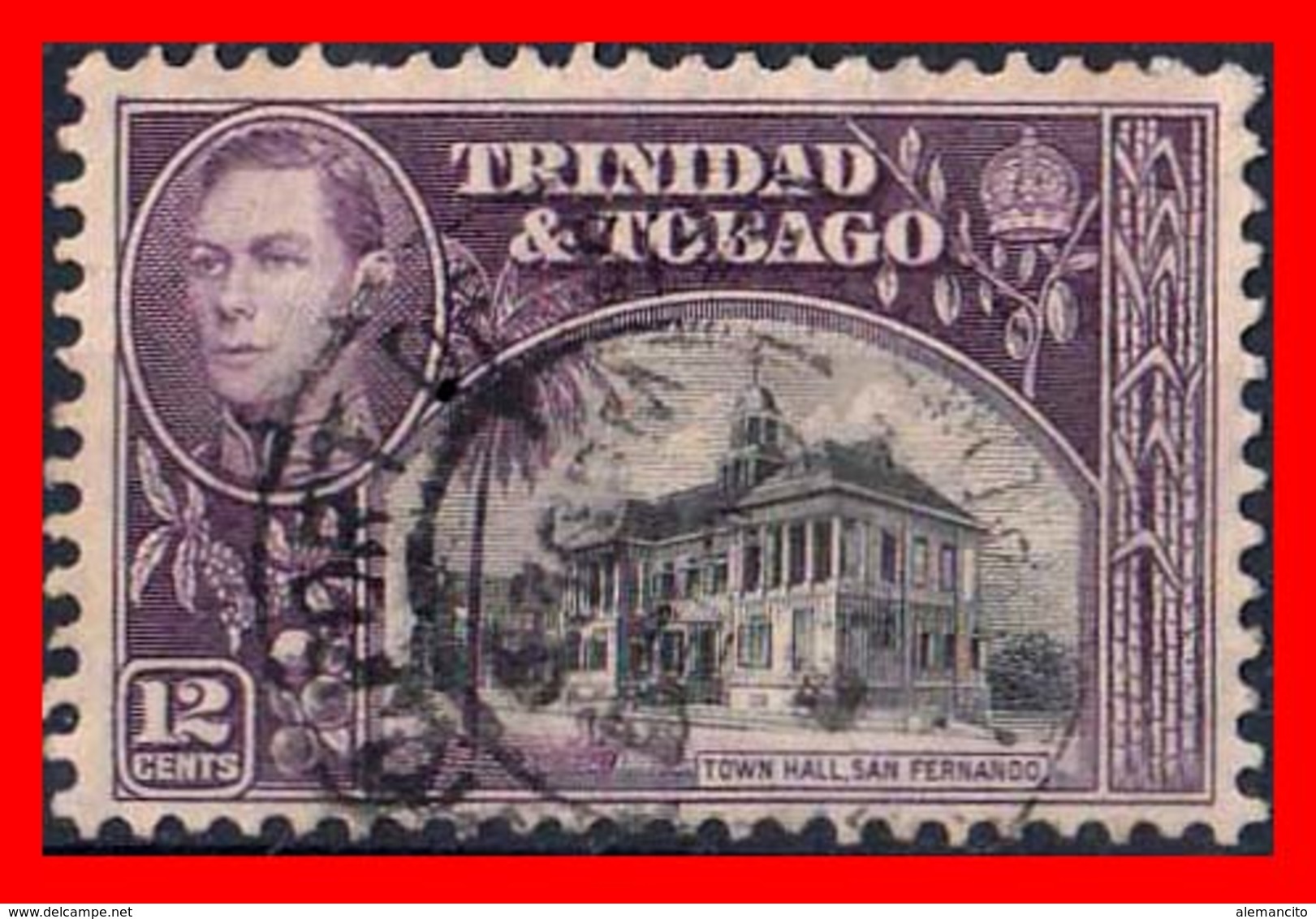 TRINIDAD & TOBAGO ( AMERICA DEL NORTE )  . STAMPS AÑO 1935 -1937 PAISAJES Y EDIFICIOS. AYUNTAMIENTO DE SAN FERNANDO - Trinidad & Tobago (1962-...)