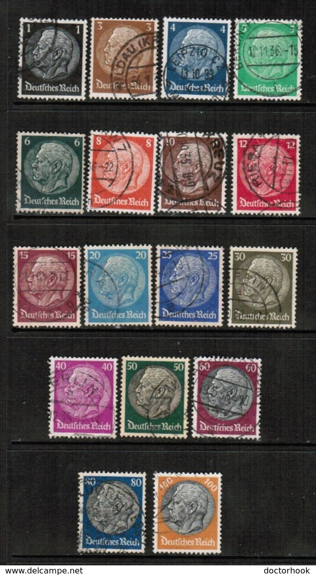 GERMANY  Scott # 415-31  VF USED (Stamp Scan # 475) - Used Stamps