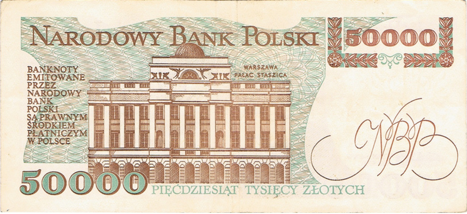 NARODOWY BANK POLSKI - 50.000 ZLOTYCH - 1989 - Poland