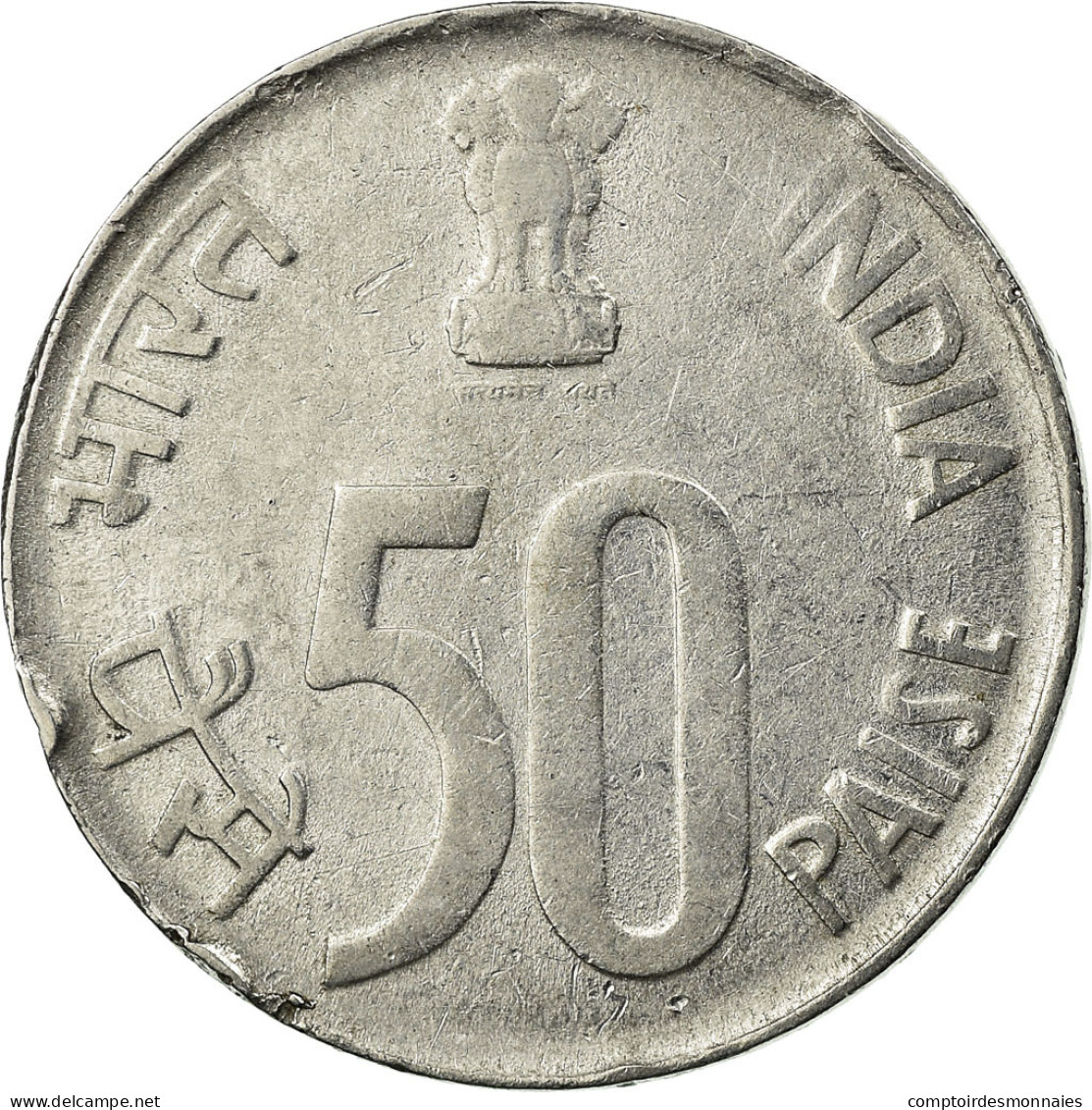 Monnaie, INDIA-REPUBLIC, 50 Paise, 1989, TTB, Stainless Steel, KM:69 - India