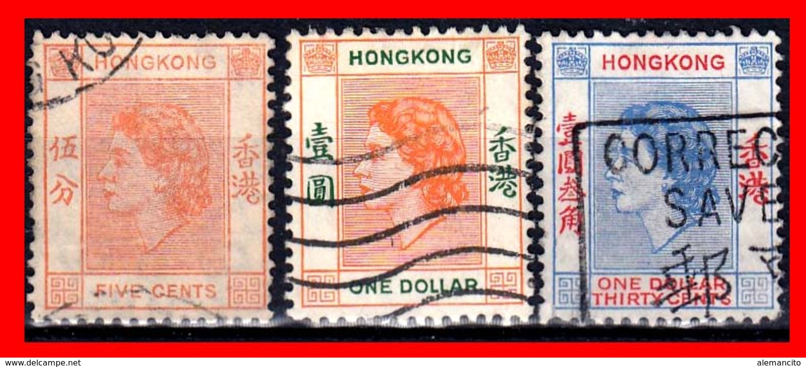 HONG KONG ( ASIA ) STAMPS AÑO 1954 ISABEL II - 1941-45 Ocupacion Japonesa