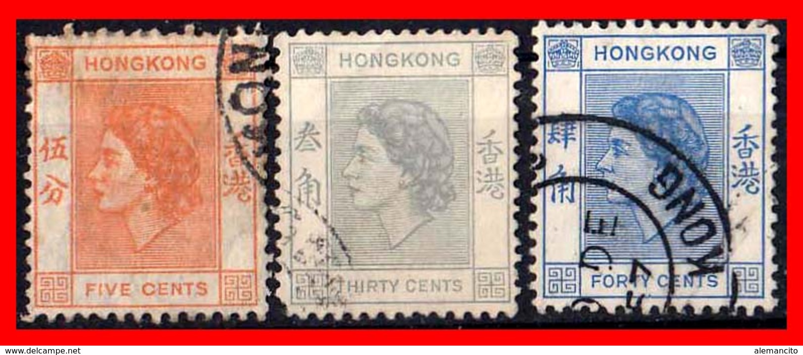 HONG KONG ( ASIA ) STAMPS AÑO 1954 ISABEL II - 1941-45 Japanese Occupation