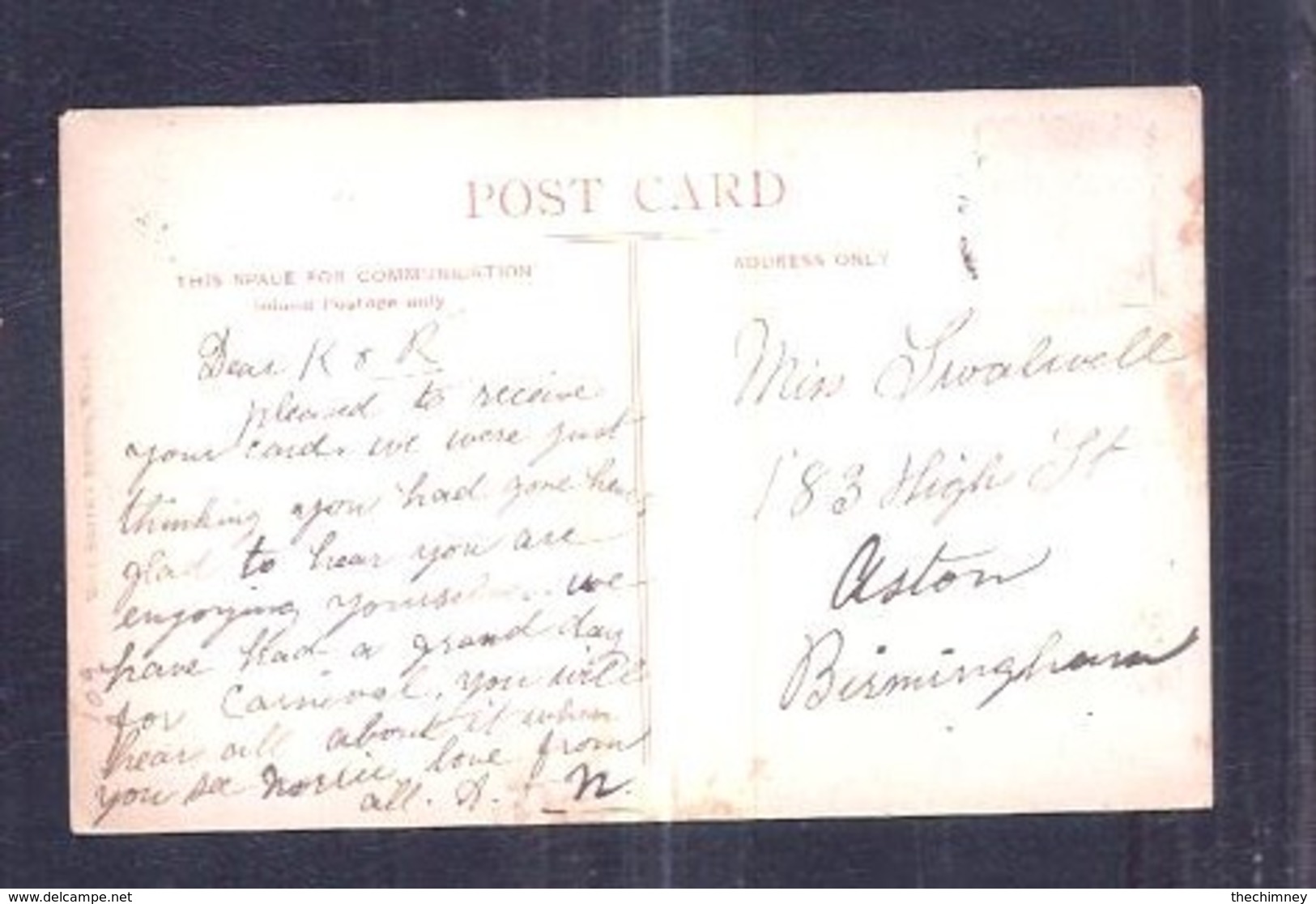 WIGAN MULTIVIEW USED STAMP REMOVED SHOWS THE INFIRMARY SENT TO ASTON BIRMINGHAM - Autres & Non Classés