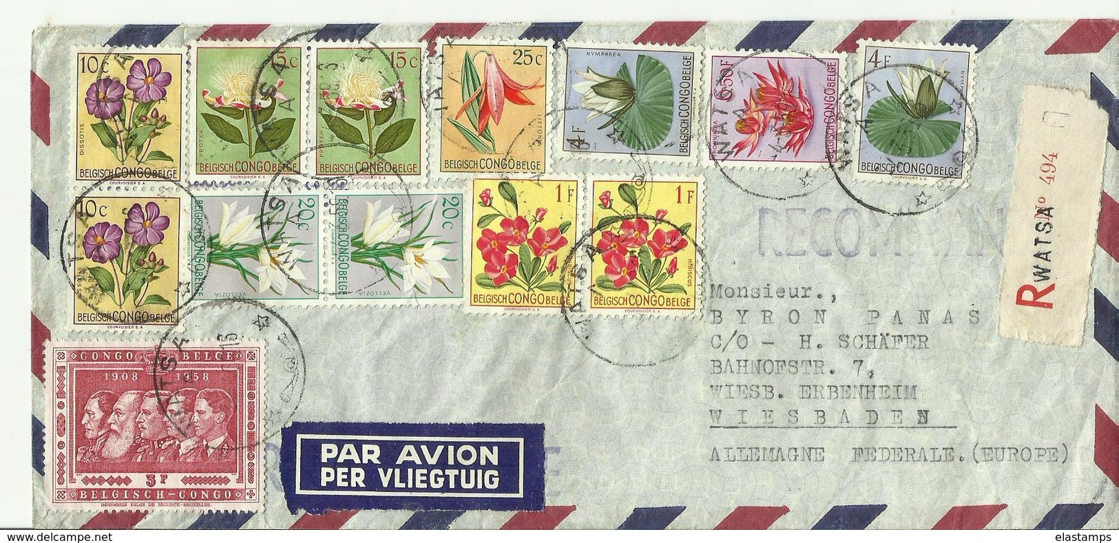 CONGO BELGISH CV1958 - Briefe U. Dokumente