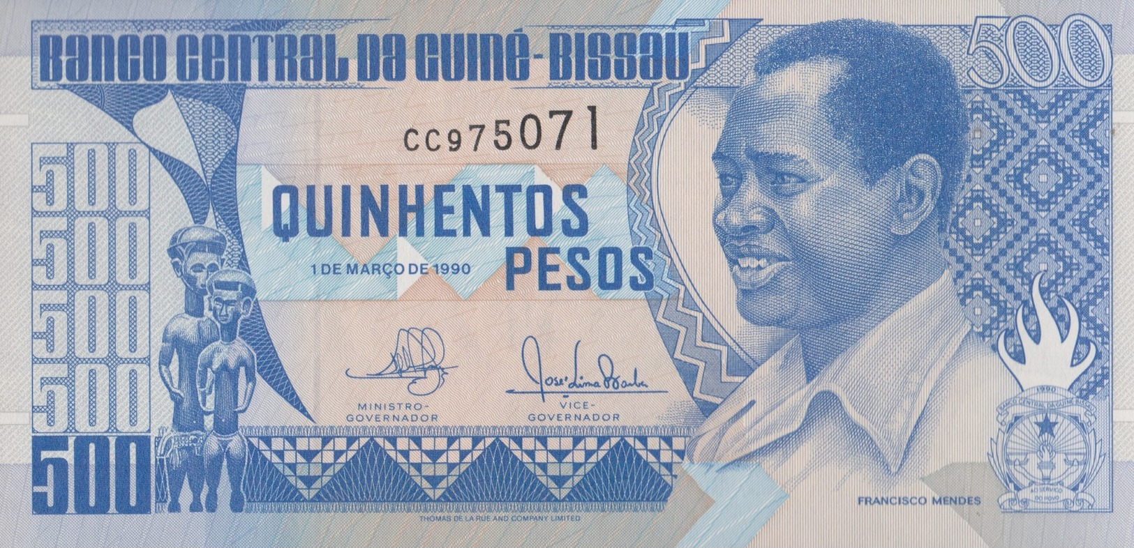 Guinée Bissau / 500 Pesos / 1990 / P-12(a) / UNC - Guinee-Bissau