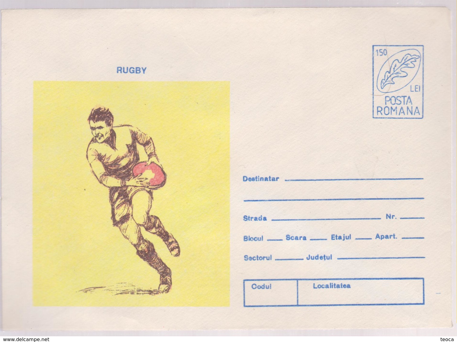 RUGBY COVER ROMANIA 1996 - Rugby