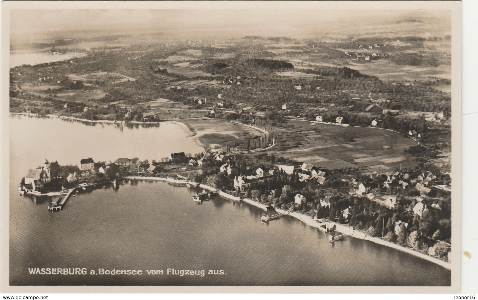 WASSERBURG Am BODENSEE   -  VOM FLUGZEUG AUS   -   Verlag  Mar MATTES Aus Stuttgart  N°5334/ 5.235 - Wasserburg A. Bodensee