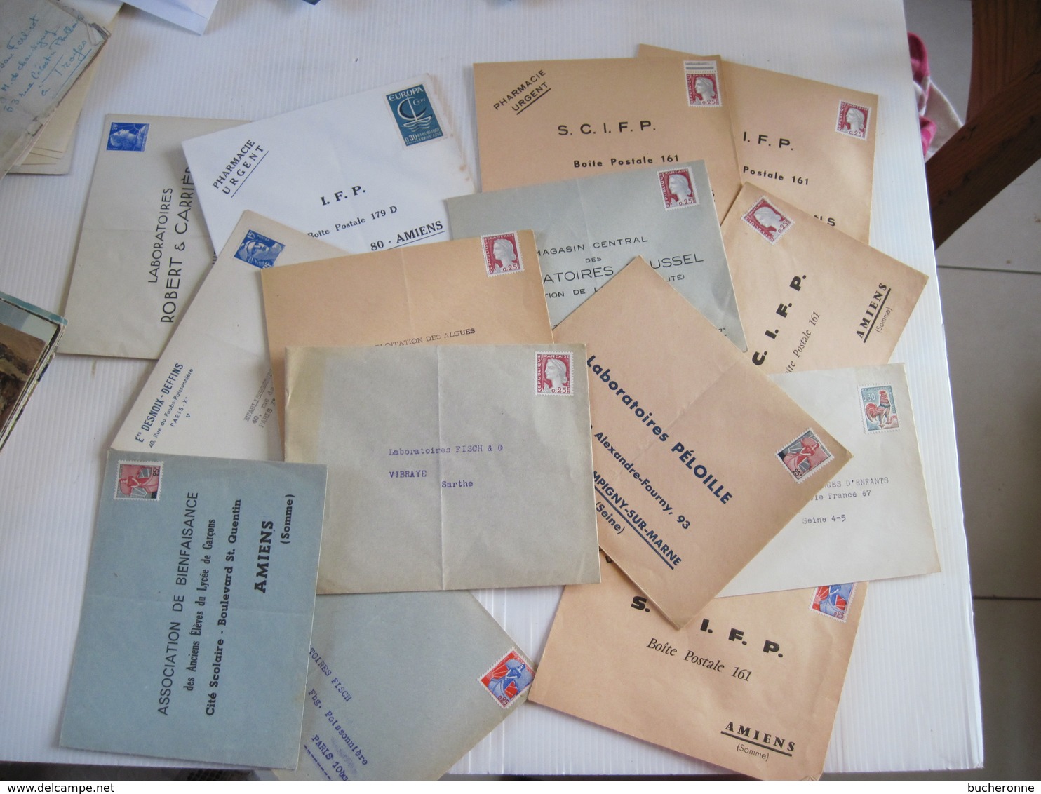 LOT DE LETTRES D'AMIENS SOMME Avec Timbre Sans Oblitération TBE - Other & Unclassified