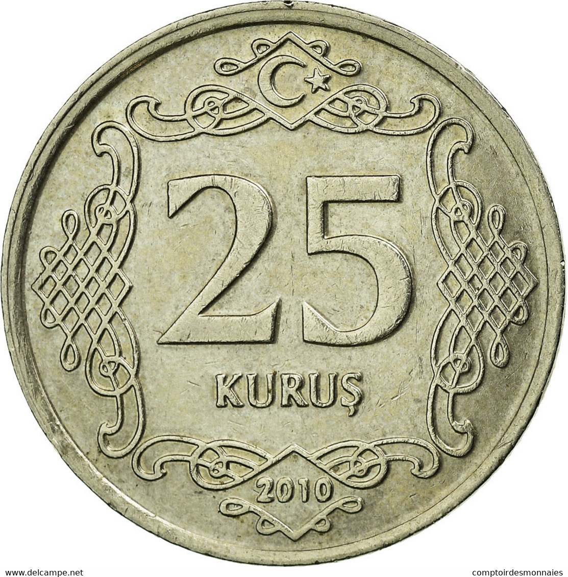 Monnaie, Turquie, 25 Kurus, 2010, TTB, Copper-nickel, KM:1242 - Turquie