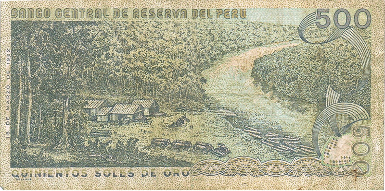 PERÚ- 500 SOLES DE ORO - 1982. - Perú