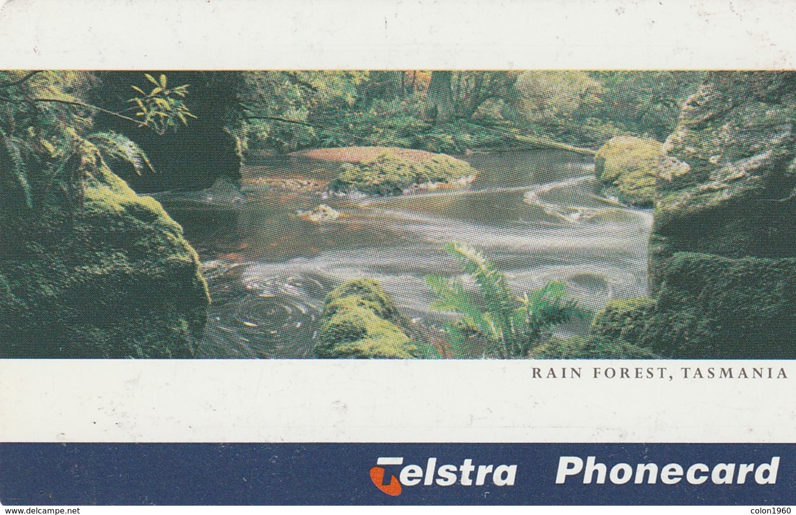 TARJETA TELEFONICA DE AUSTRALIA, Rain Forest, Tasmania (Exp. 2000-01). AUS-CN-97003c. (057) CHIP B. - Australia