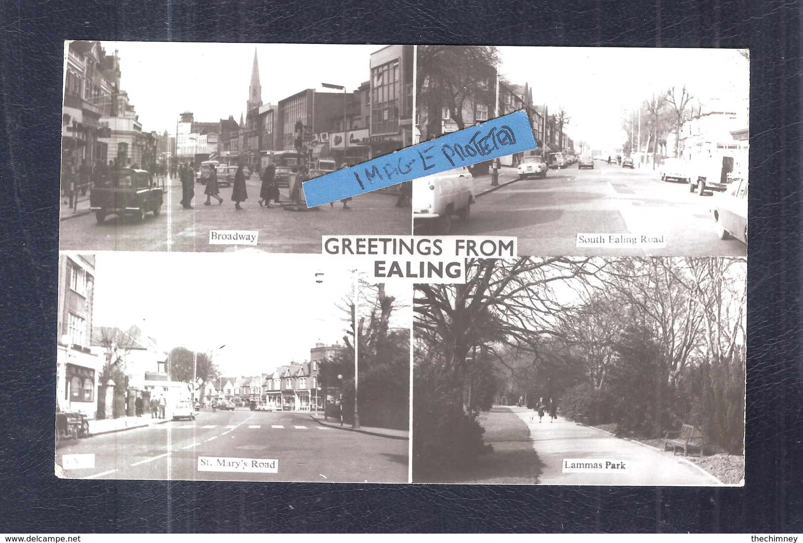 RP GREETINGS FROM EALING MULTIVIEW BY W EDWARDS RARE PERIOD UNUSED - Londres – Suburbios