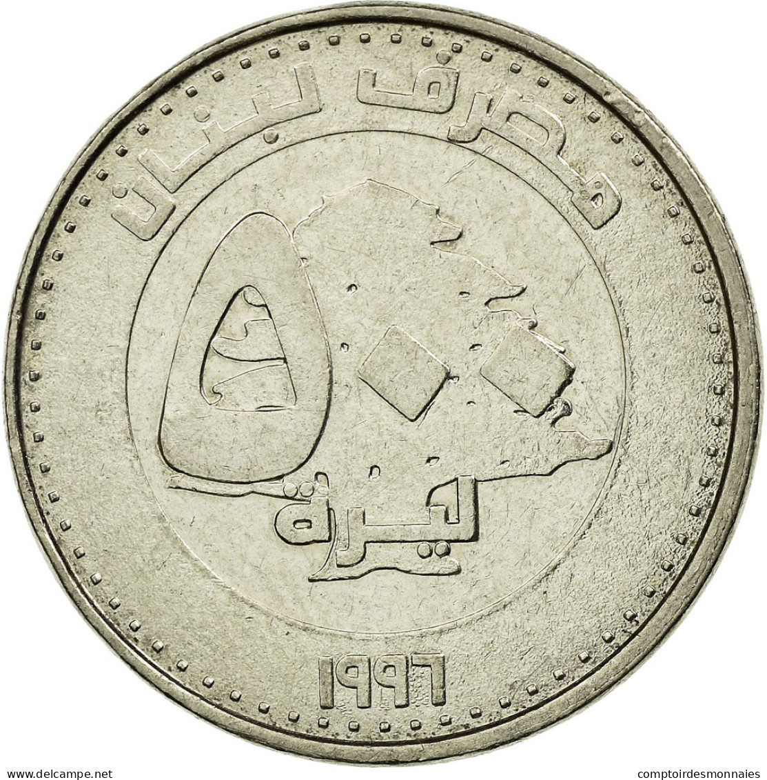 Monnaie, Lebanon, 500 Livres, 1996, TTB, Nickel Plated Steel, KM:39 - Libano