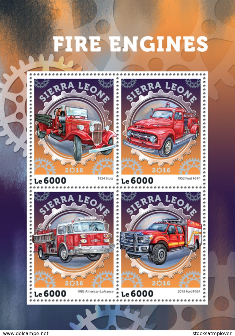 Sierra Leone  2016   Fire Engines - Sierra Leona (1961-...)