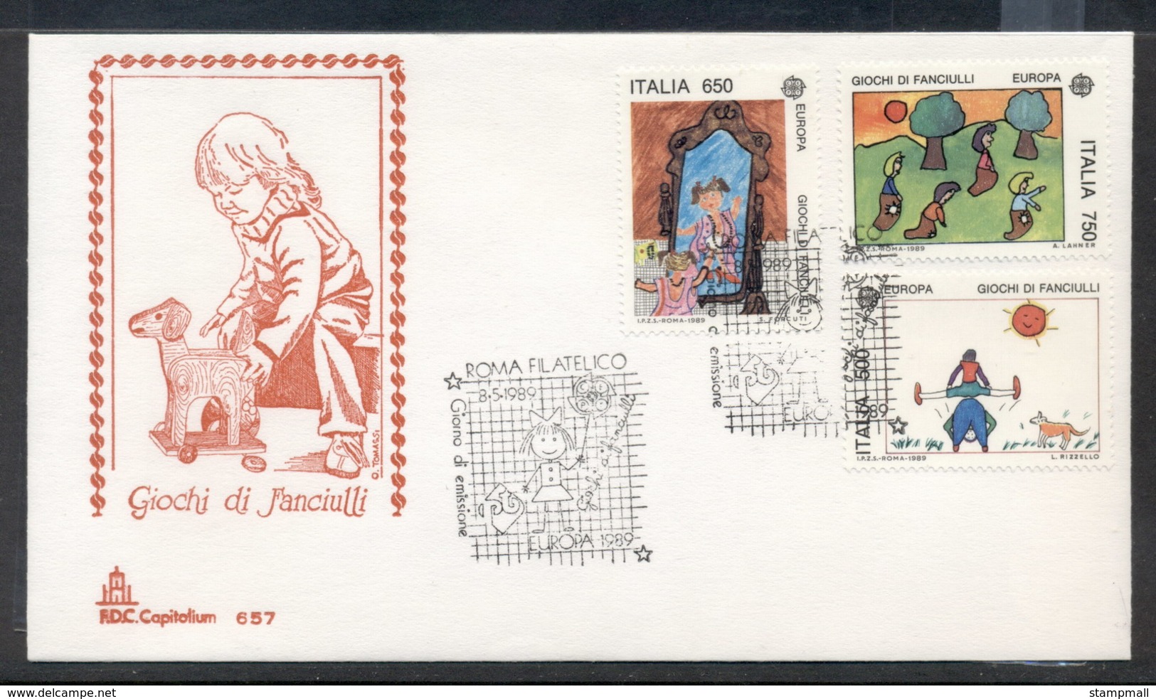 Italy 1989 Europa Children's Play FDC - FDC