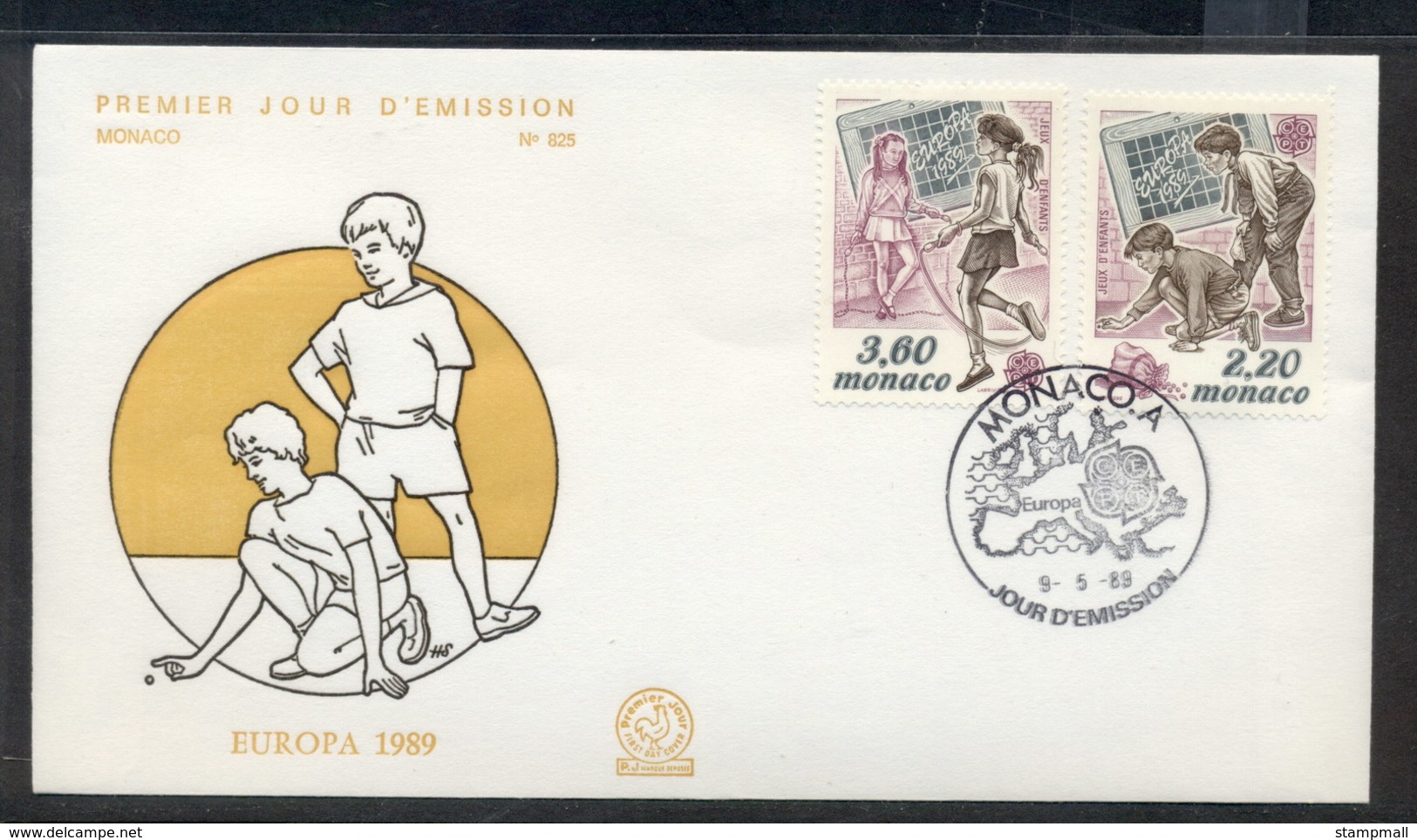 Monaco 1989 Europa Children's Play FDC - FDC