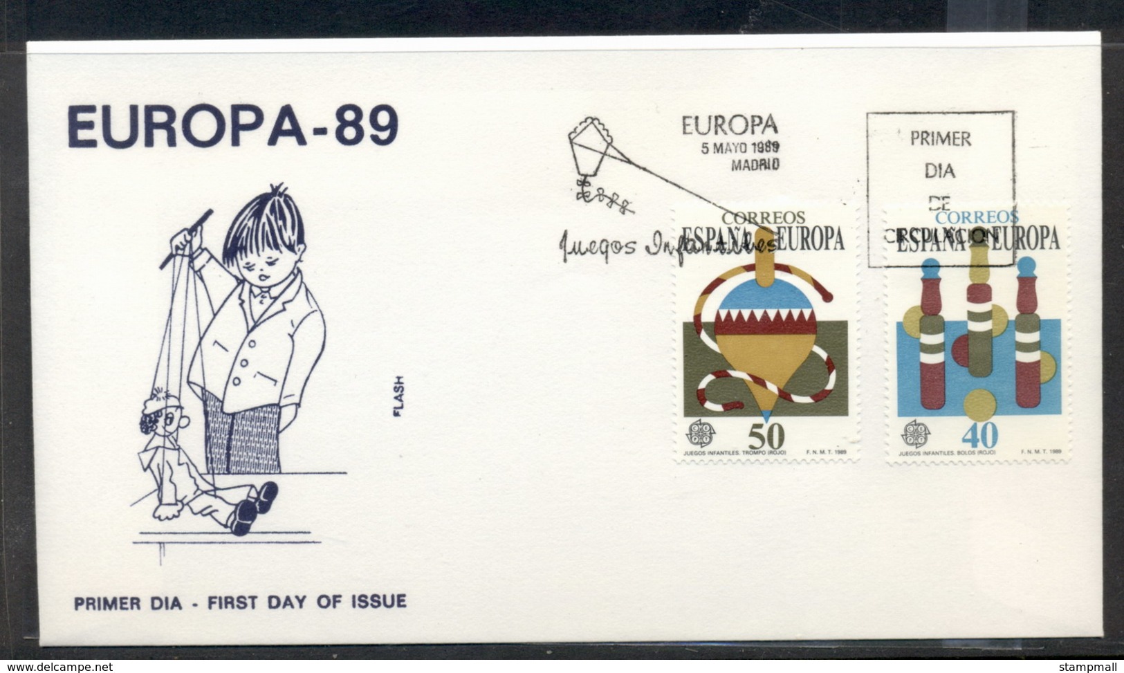 Spain 1989 Europa Children's Play FDC - FDC