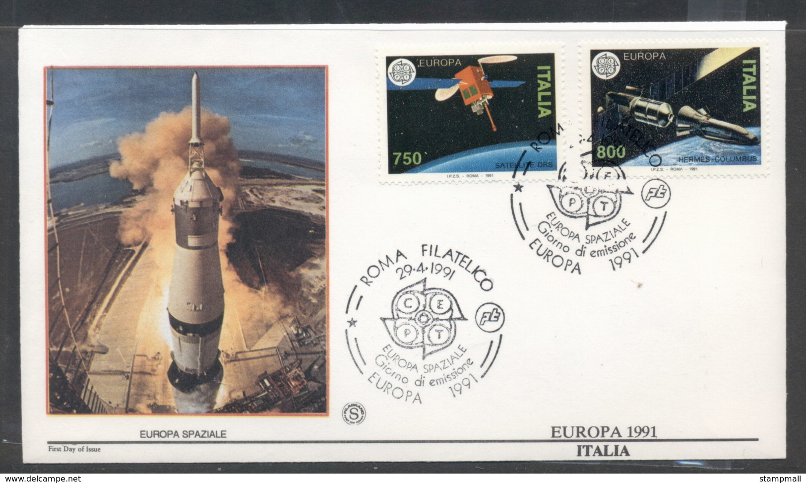 Italy 1991 Europa Man In Space FDC - FDC