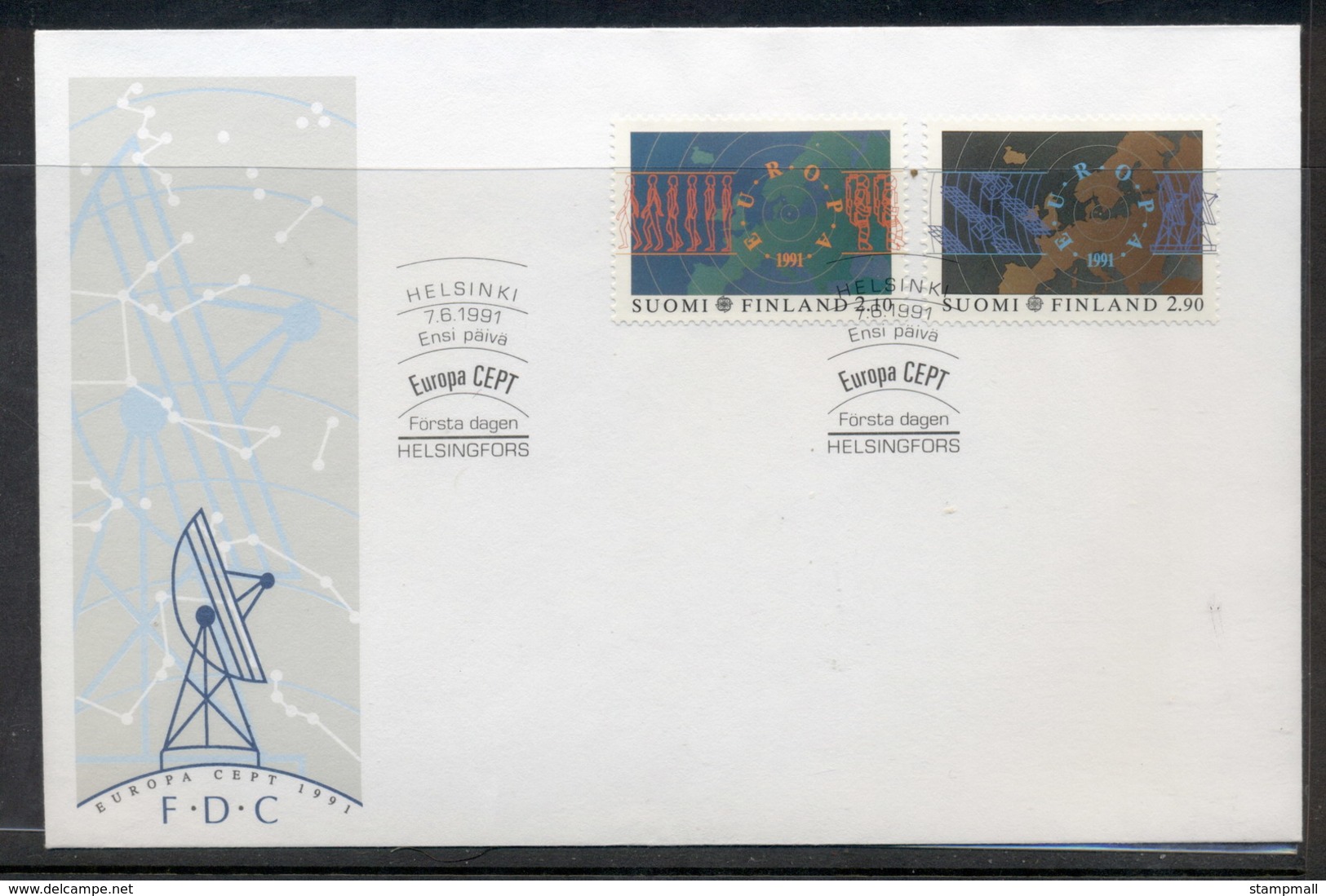 Finland 1991 Europa Man In Space FDC - FDC