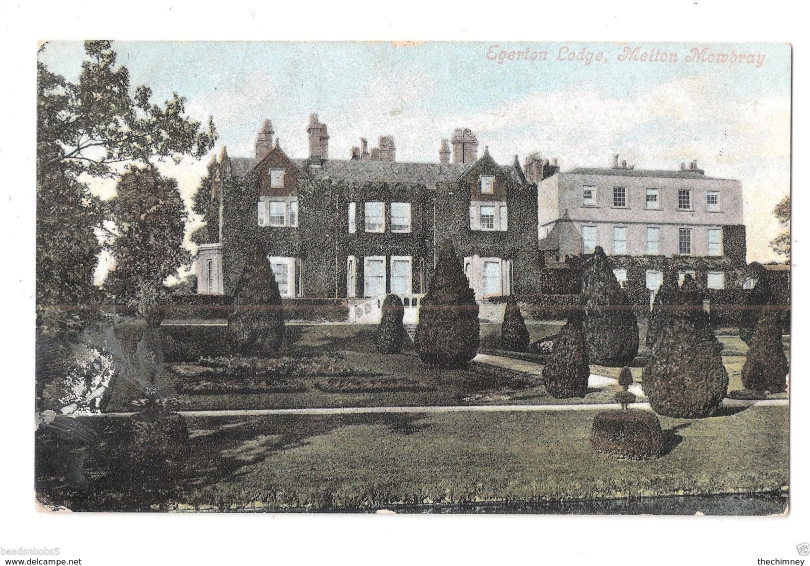 EGERTON LODGE FROM LAKE AND TOPIARY GARDENS  MELTON MOWBRAY TOPIARY - Sonstige & Ohne Zuordnung