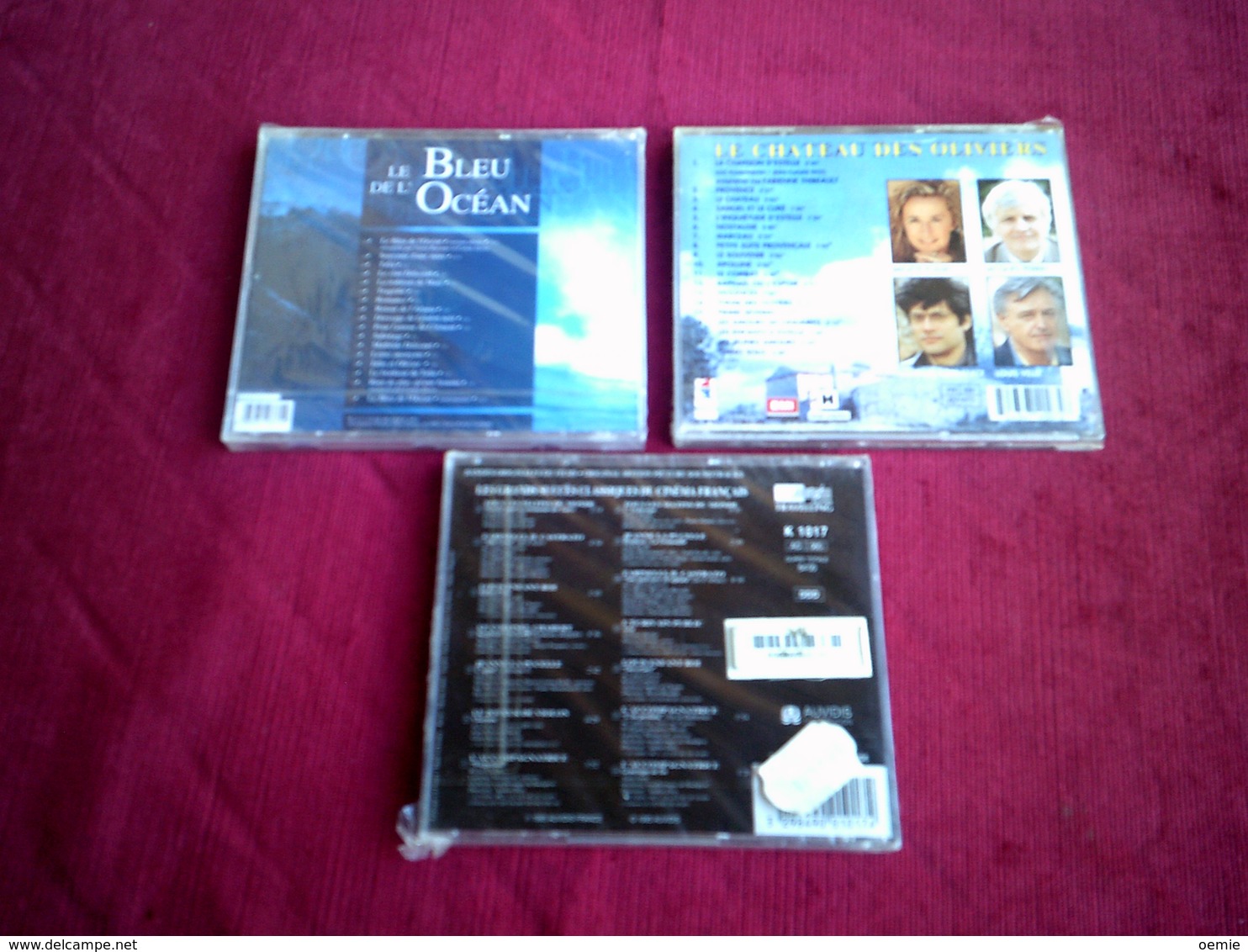 COLLECTION DE 3 CD ALBUMS  DE BANDE ORIGINAL DE  FILM ° LE CHATEAU DES OLIVIERS + LE BLEU DE L'OCEAN + LES SUCCES DU CIN - Filmmusik