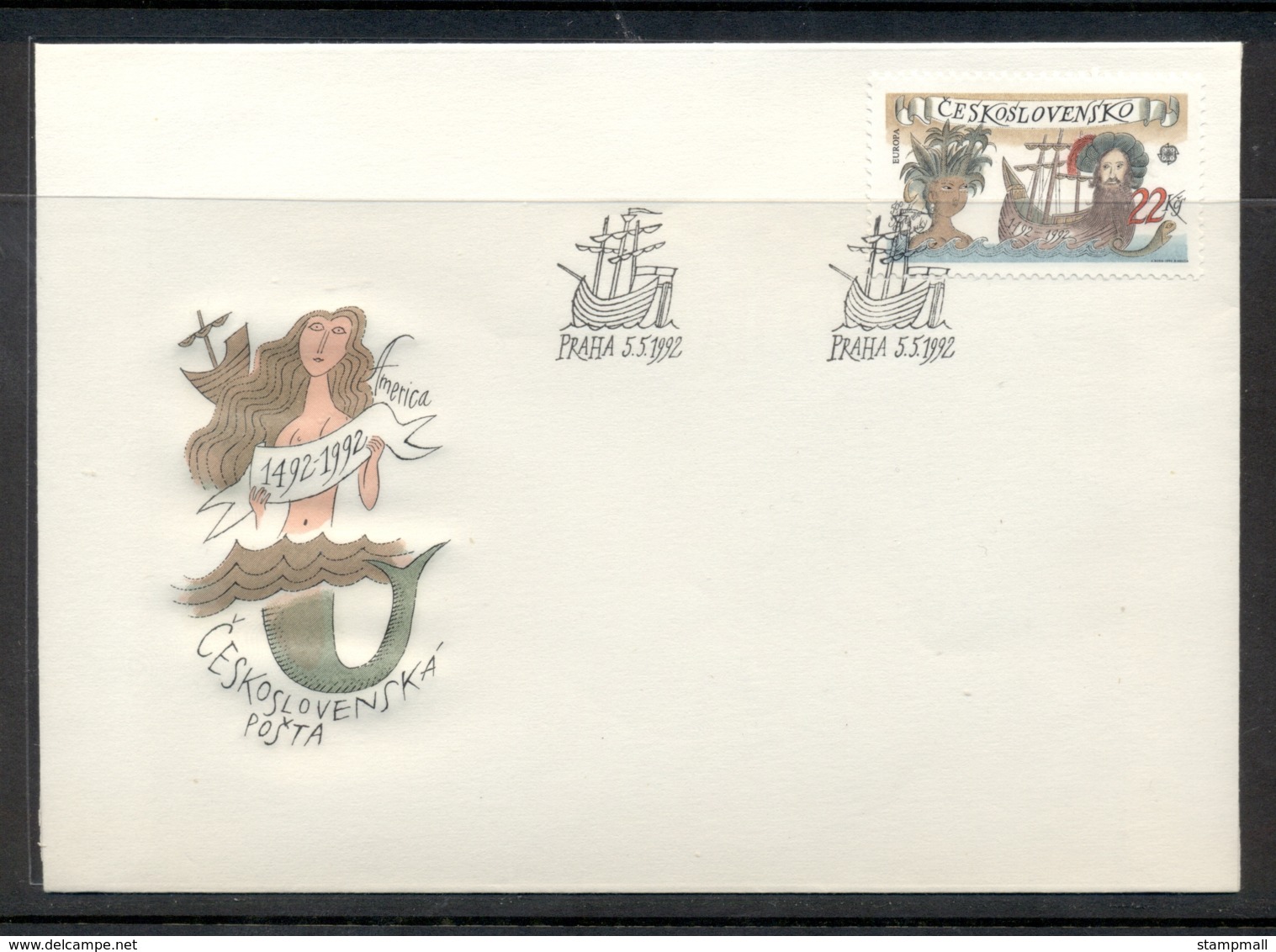 Czechoslovakia 1992 Europa Columbus Discovery Of America FDC - FDC