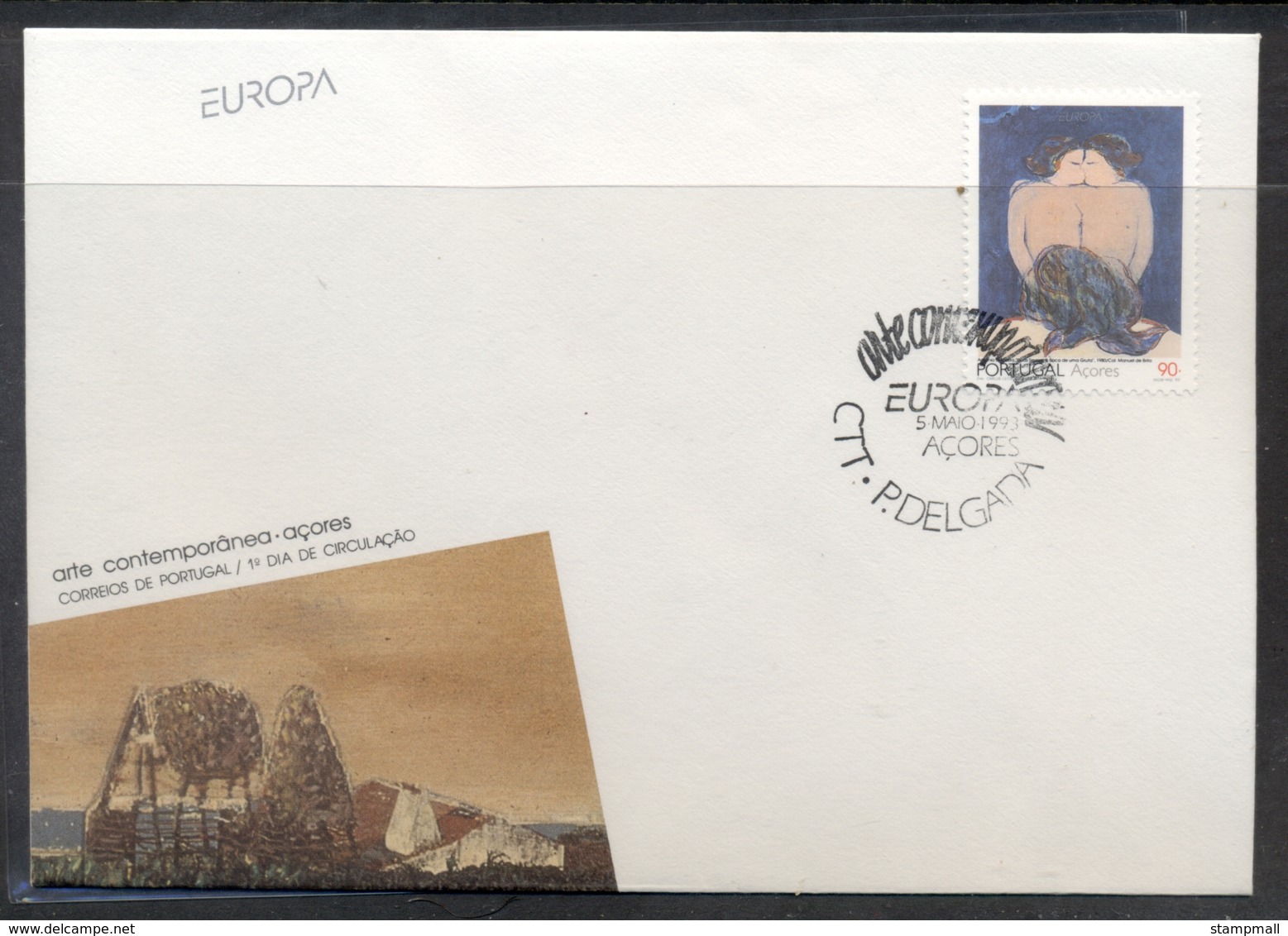 Azores 1993 Europa Modern Art FDC - Azores