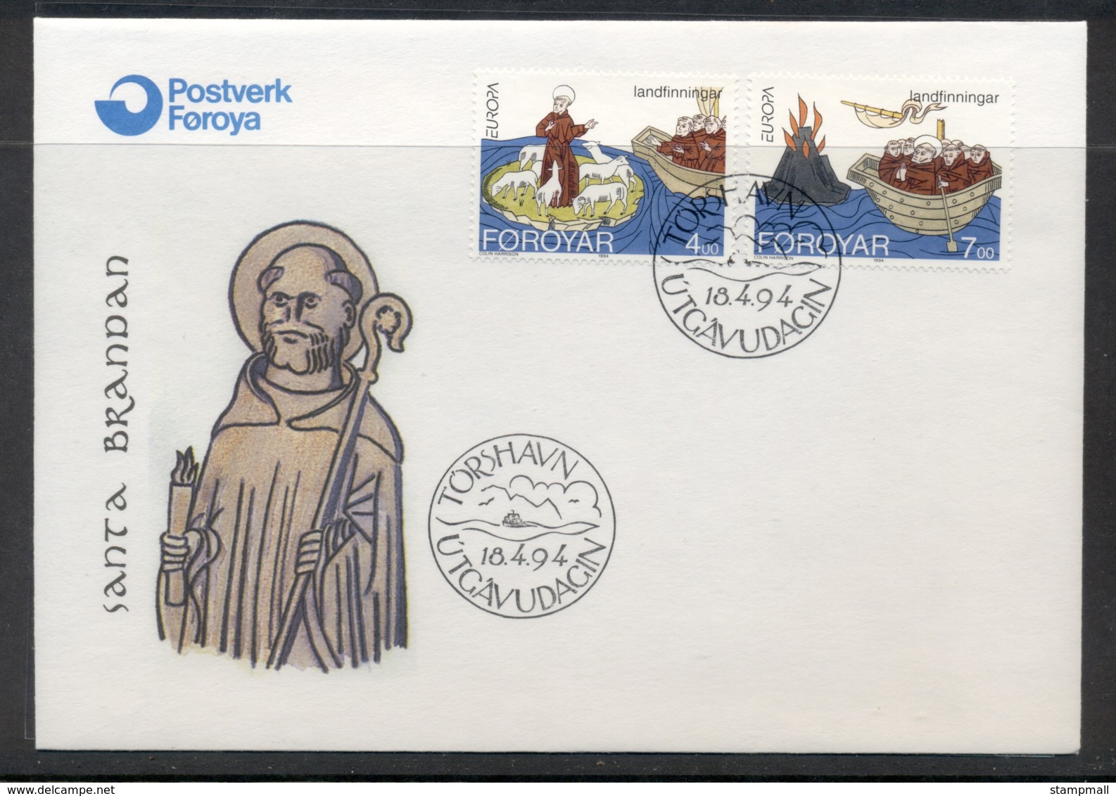 Faroe Is 1994 Europa Scientific Discoveries FDC - Faroe Islands