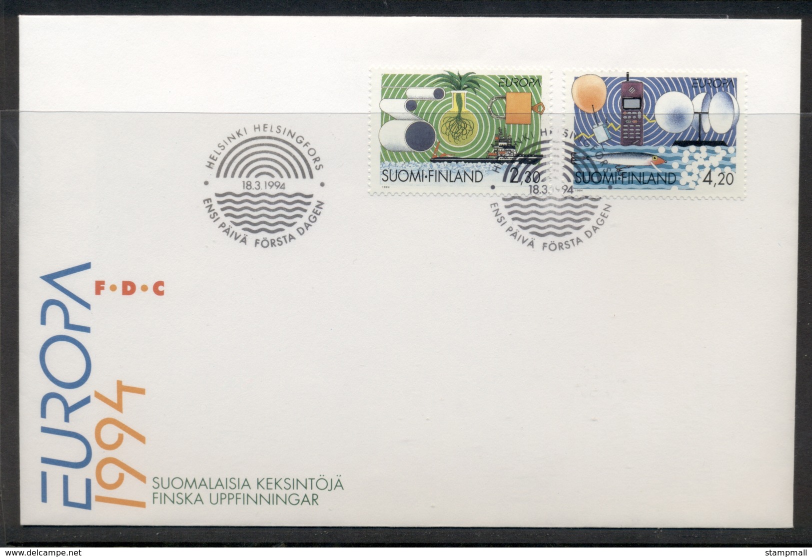 Finland 1994 Europa Scientific Discoveries FDC - FDC