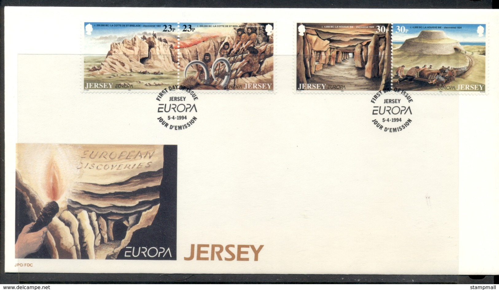 Jersey 1994 Europa Scientific Discoveries FDC - Jersey