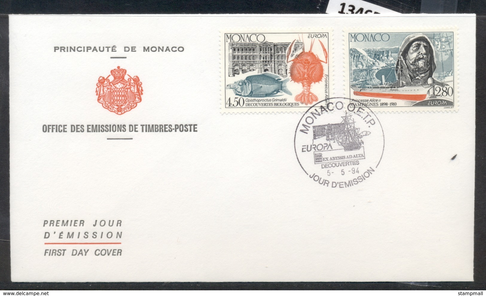 Monaco 1994 Europa Scientific Discoveries FDC - FDC