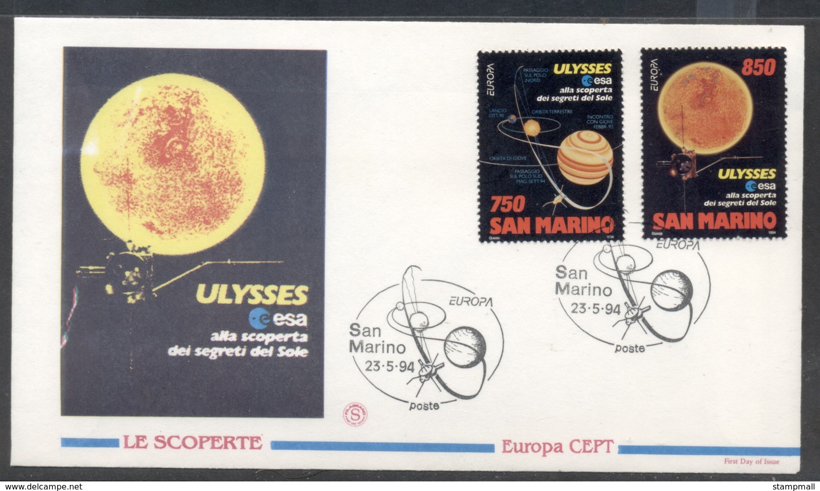 San Marino 1994 Europa Scientific Discoveries FDC - FDC