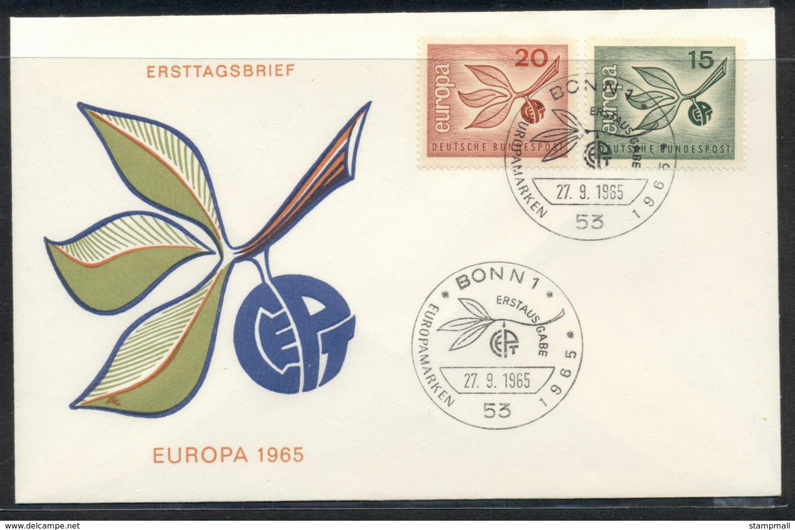 Germany 1965 Europa Leaves & Fruit FDC - Other & Unclassified