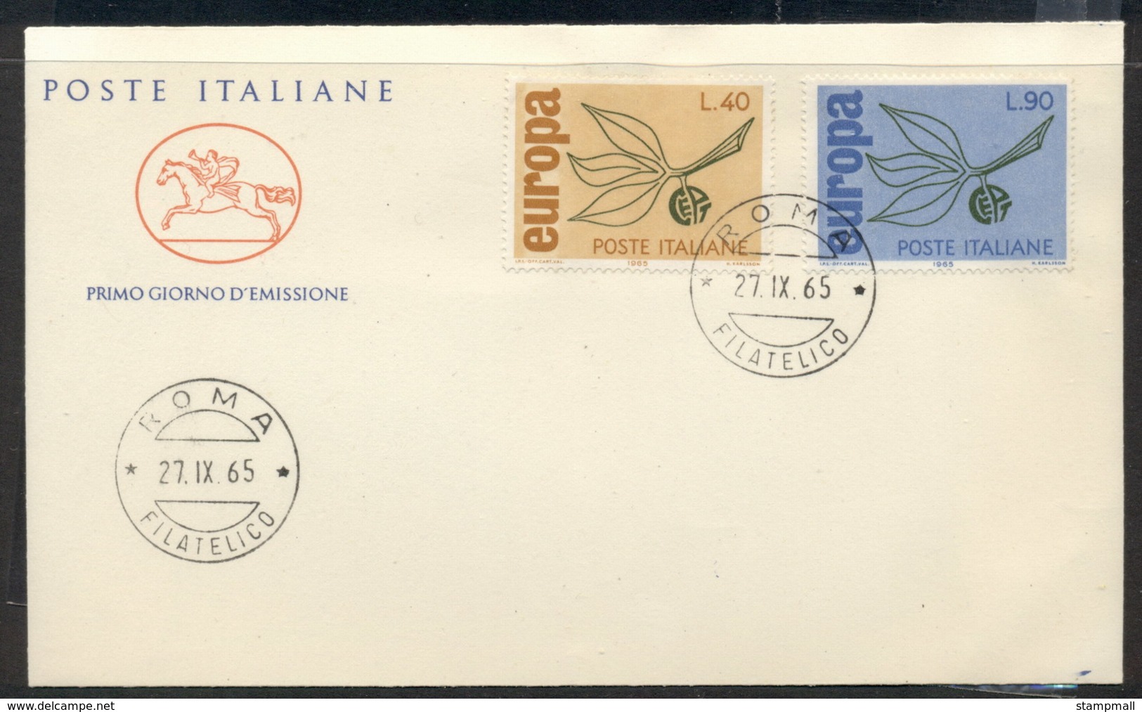 Italy 1965 Europa Leaves & Fruit FDC - FDC