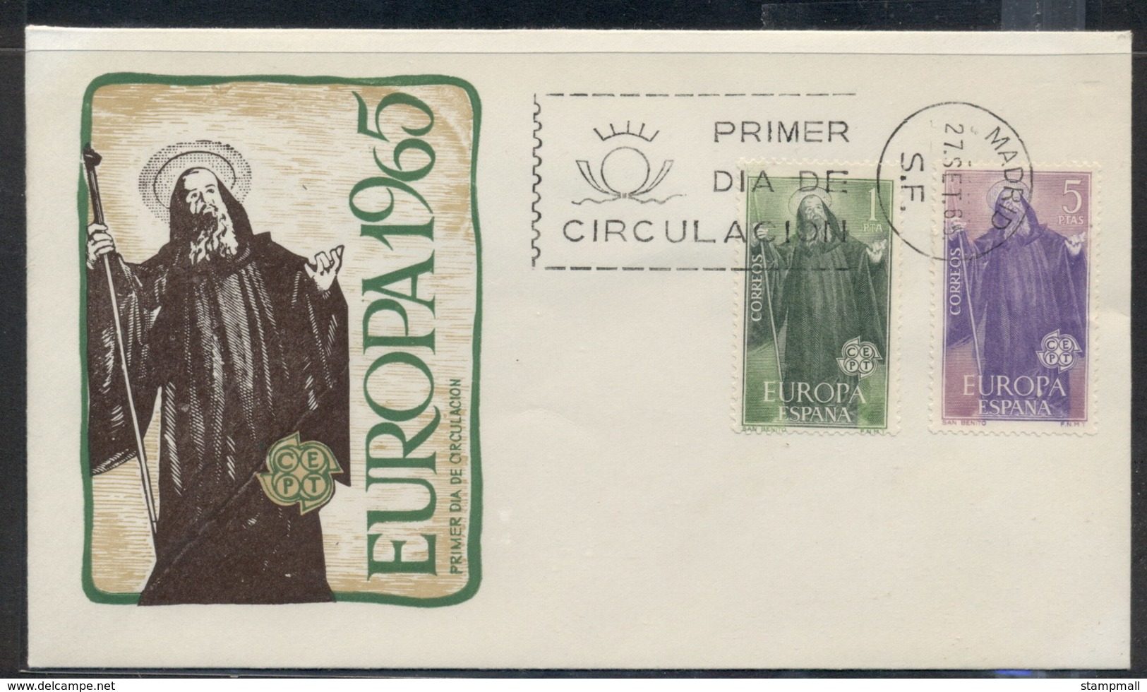 Spain 1965 Europa Saints FDC - FDC